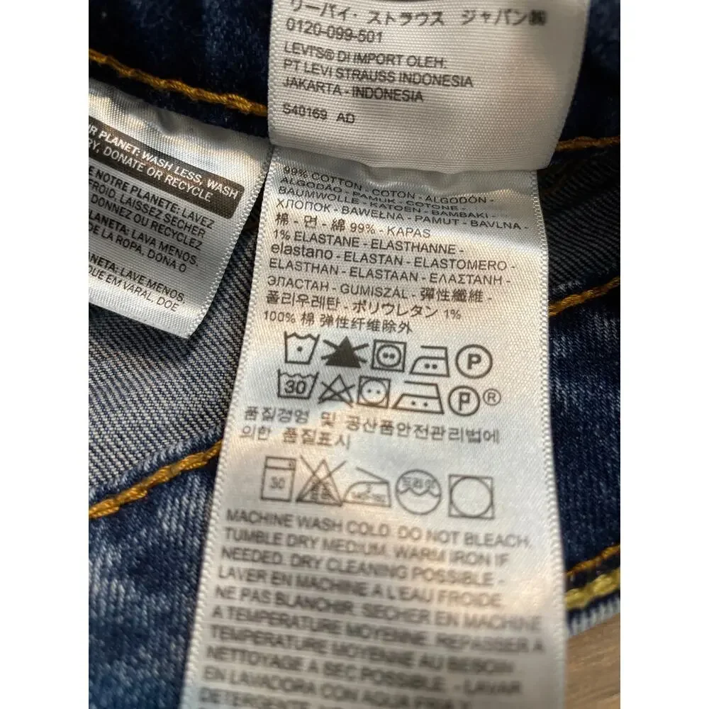 Levi’s 514 Straight Leg Jeans W30 L32 Mid Rise Classic Fit Blue Denim